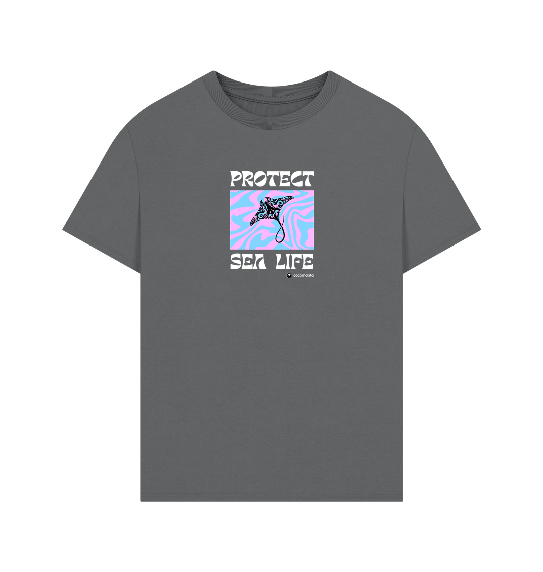 Slate Grey Printed T-shirt