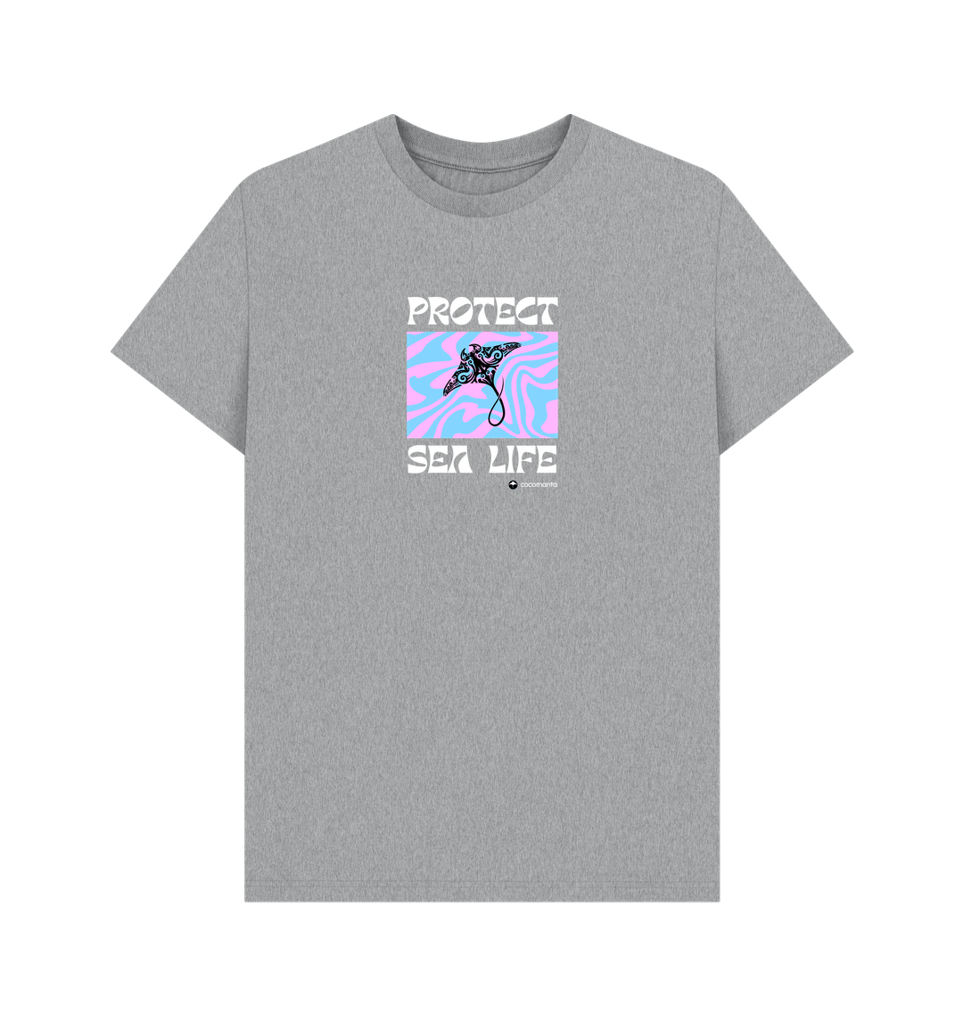 Athletic Grey Printed T-shirt