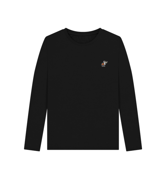 Black Printed Long Sleeve T Shirt