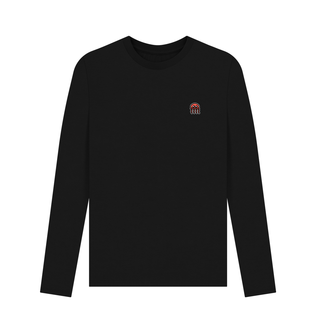 Black Printed Long Sleeve T Shirt