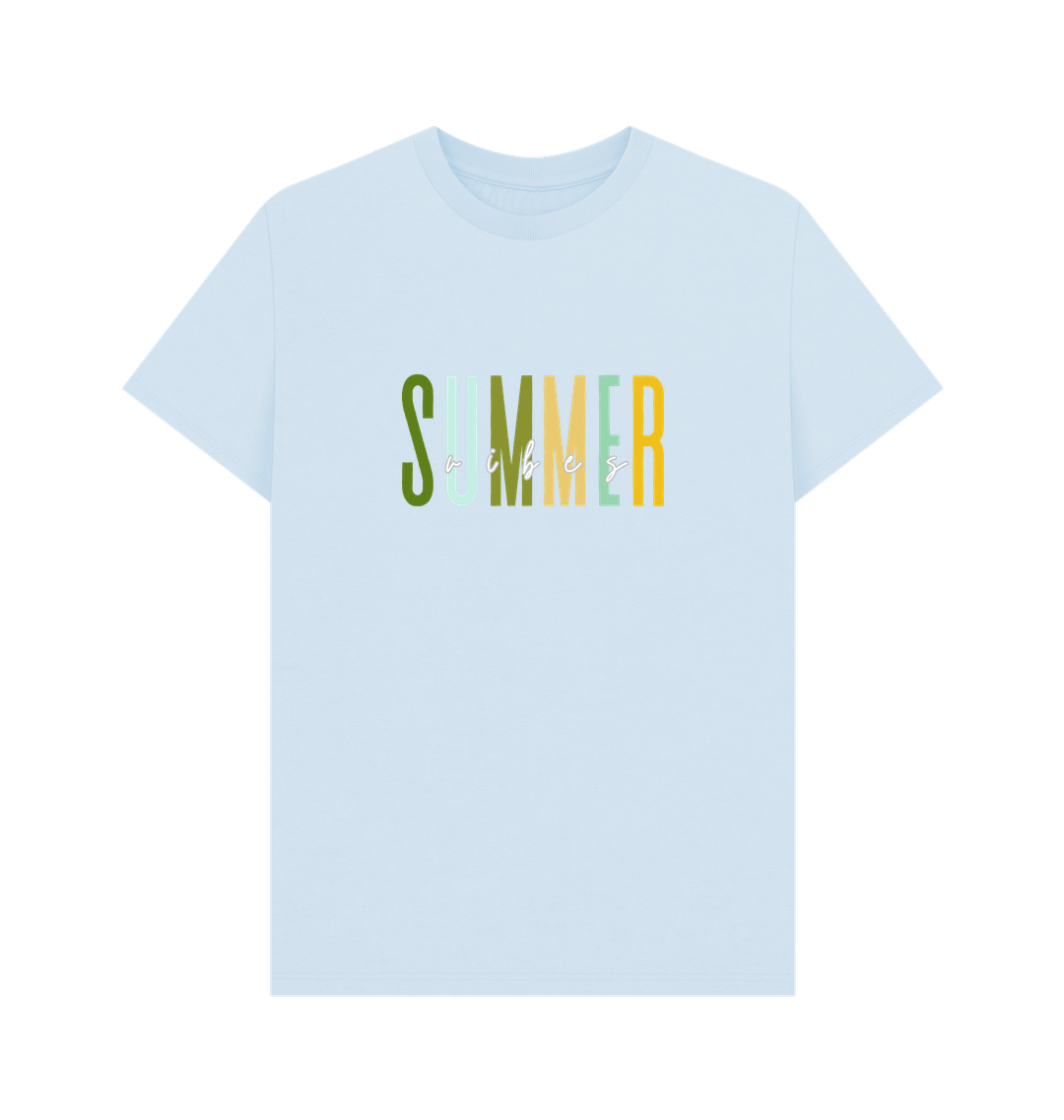 Sky Blue Printed T-shirt