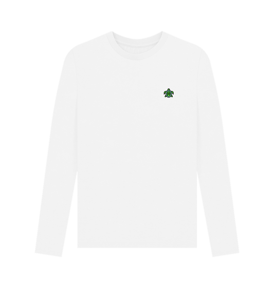 White Printed Long Sleeve T Shirt