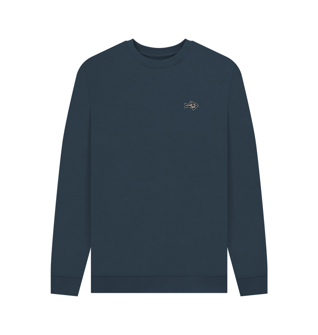 Navy Blue Printed Sweater