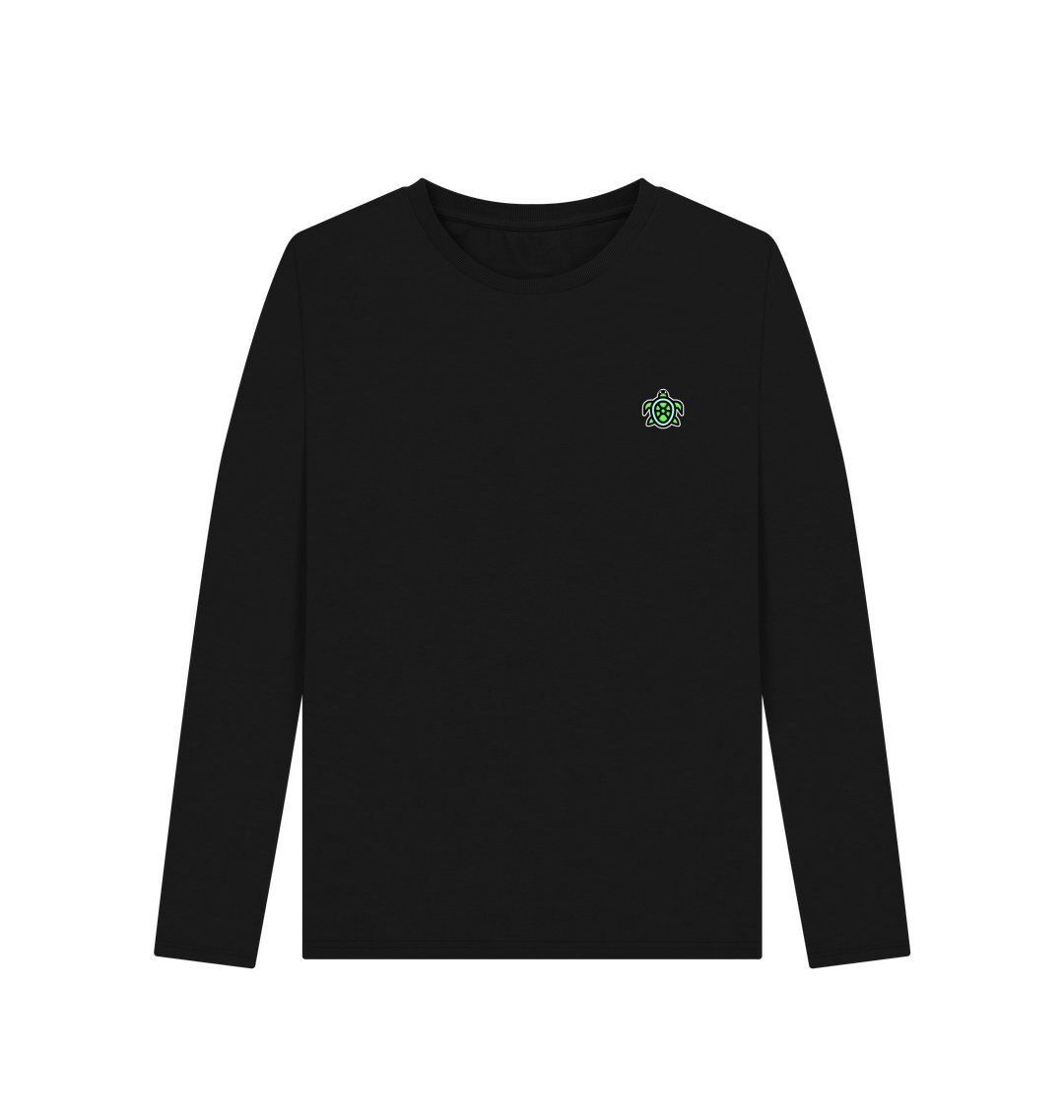 Black Printed Long Sleeve T Shirt