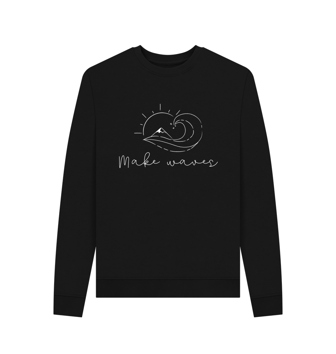Black Printed Sweater