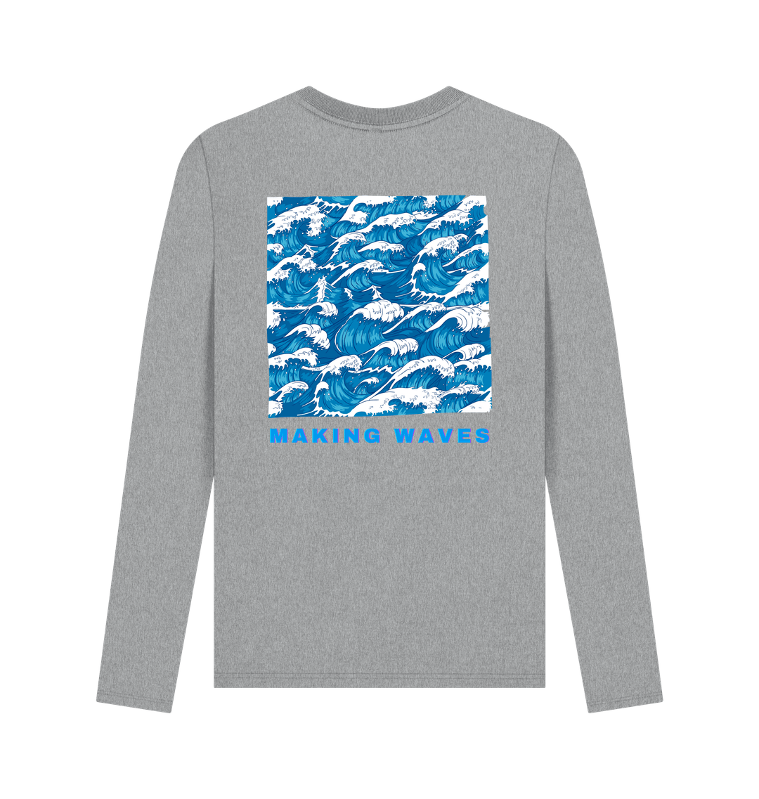 Athletic Grey Printed Long Sleeve T Shirt