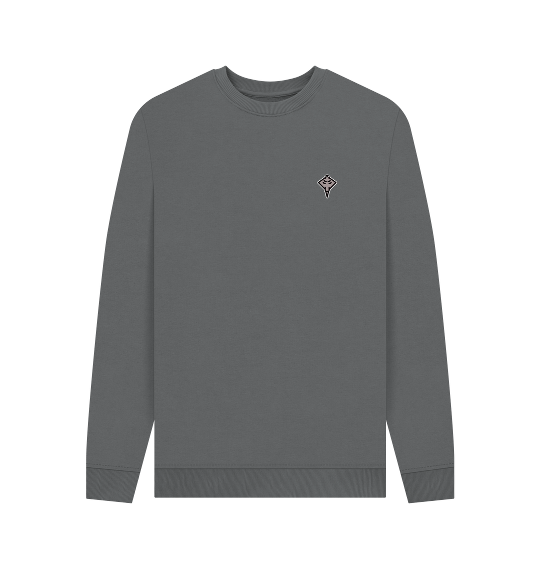 Slate Grey Printed Sweater