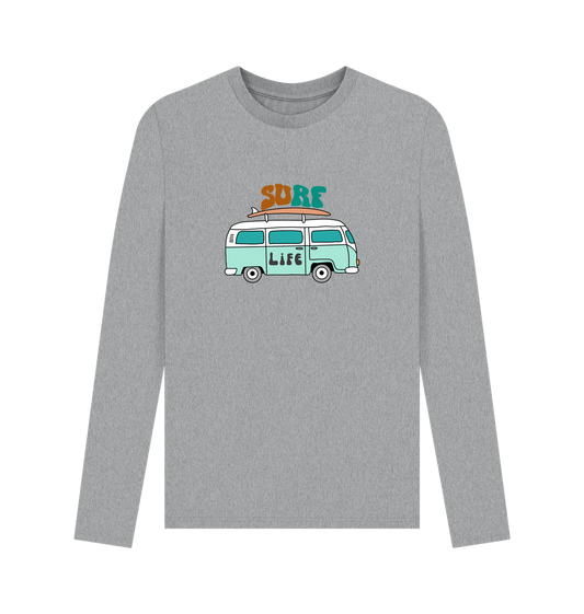 Athletic Grey Printed Long Sleeve T Shirt
