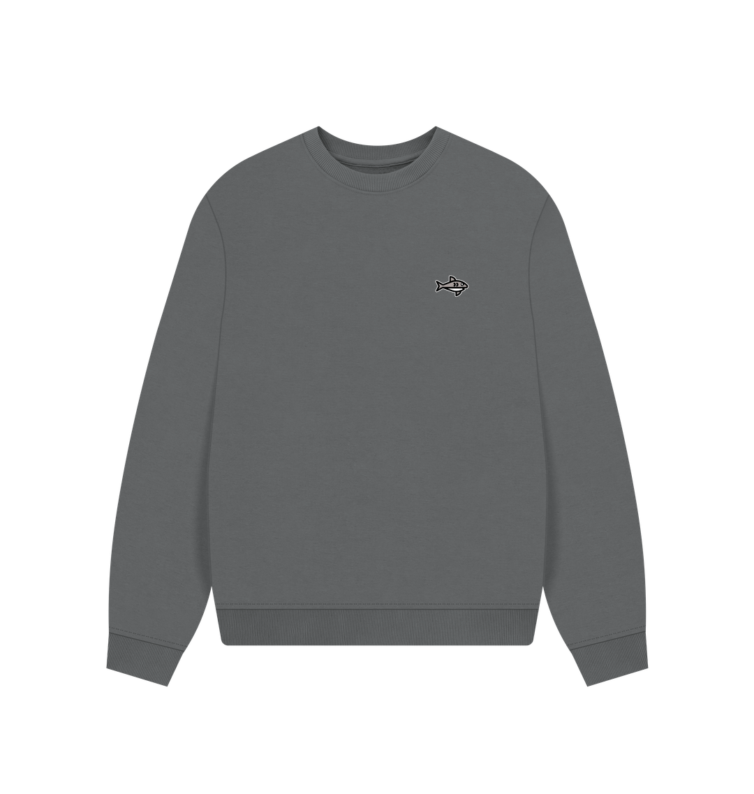 Slate Grey Printed Sweater