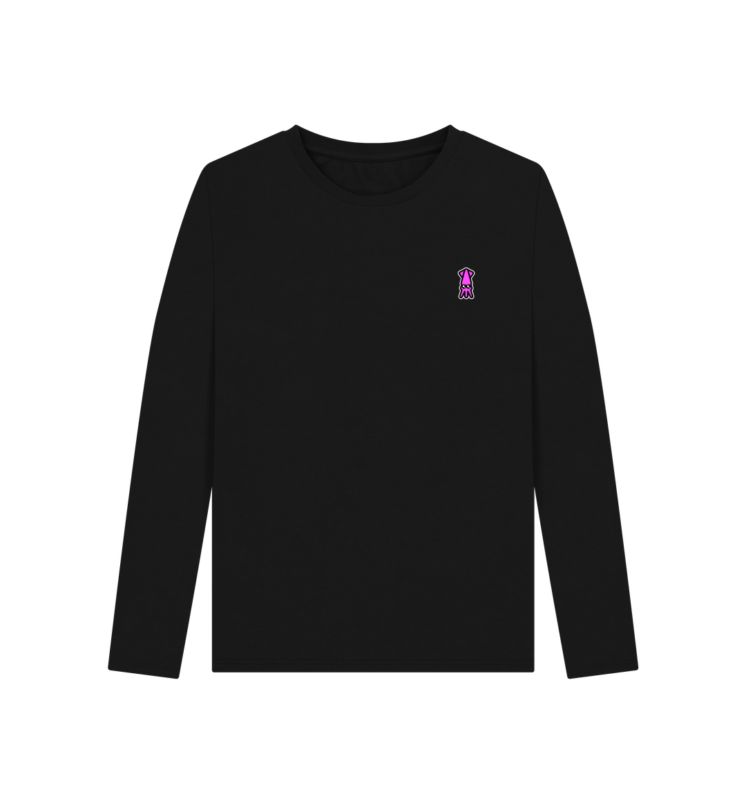 Black Printed Long Sleeve T Shirt