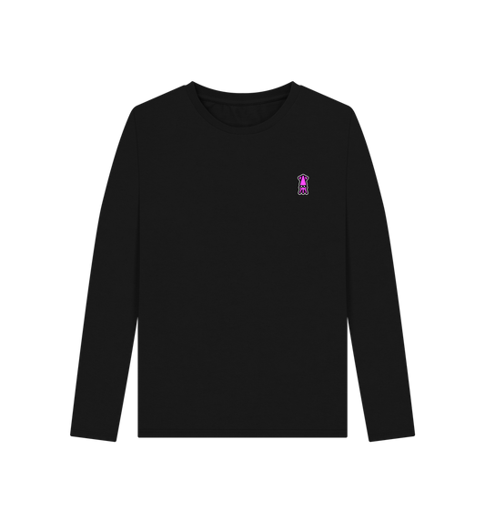Black Printed Long Sleeve T Shirt