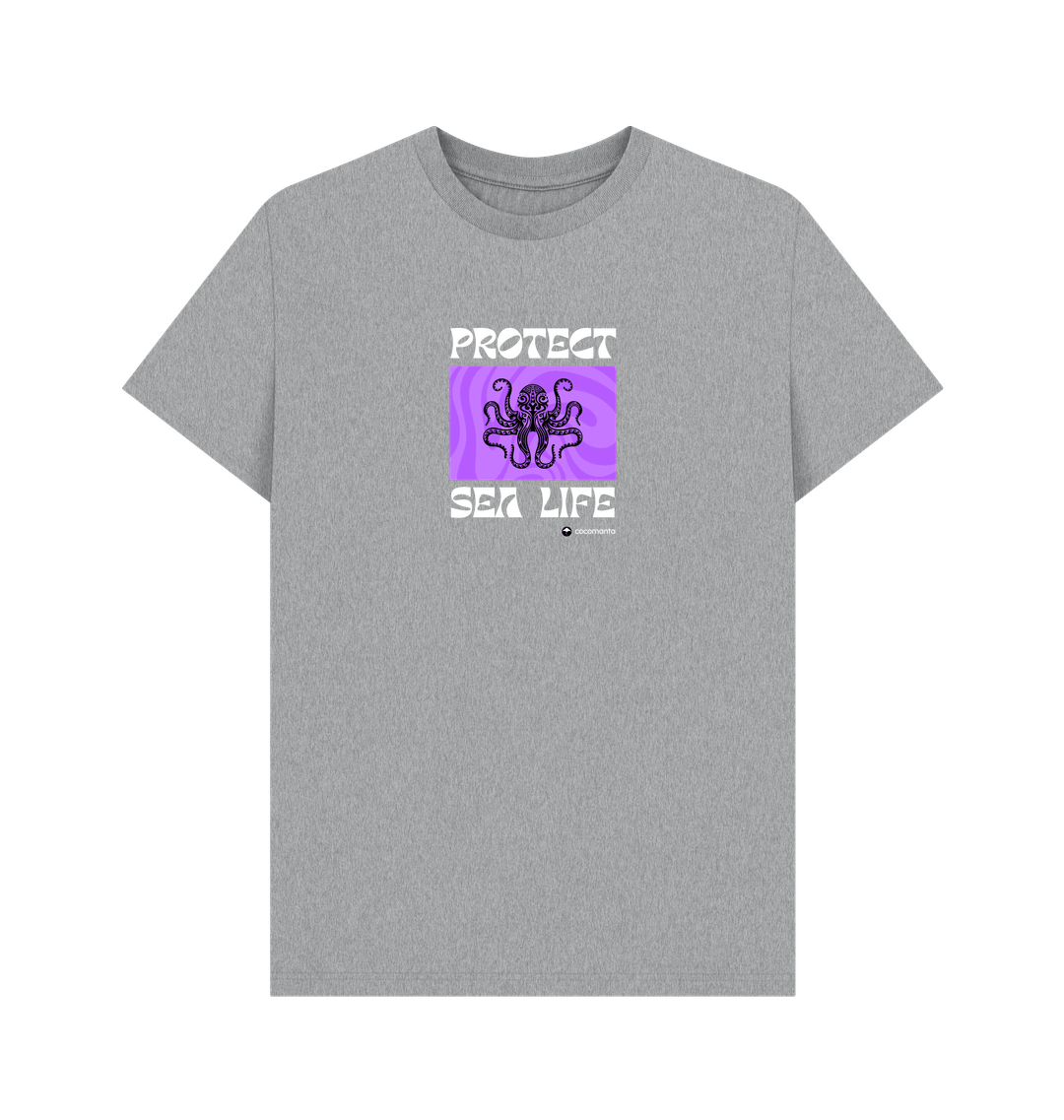 Athletic Grey Printed T-shirt