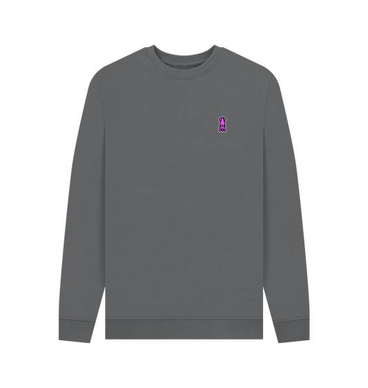 Slate Grey Printed Sweater