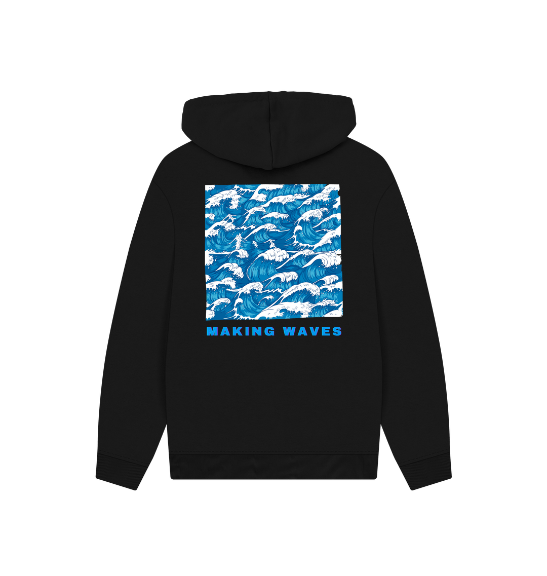 Black Printed Hoody