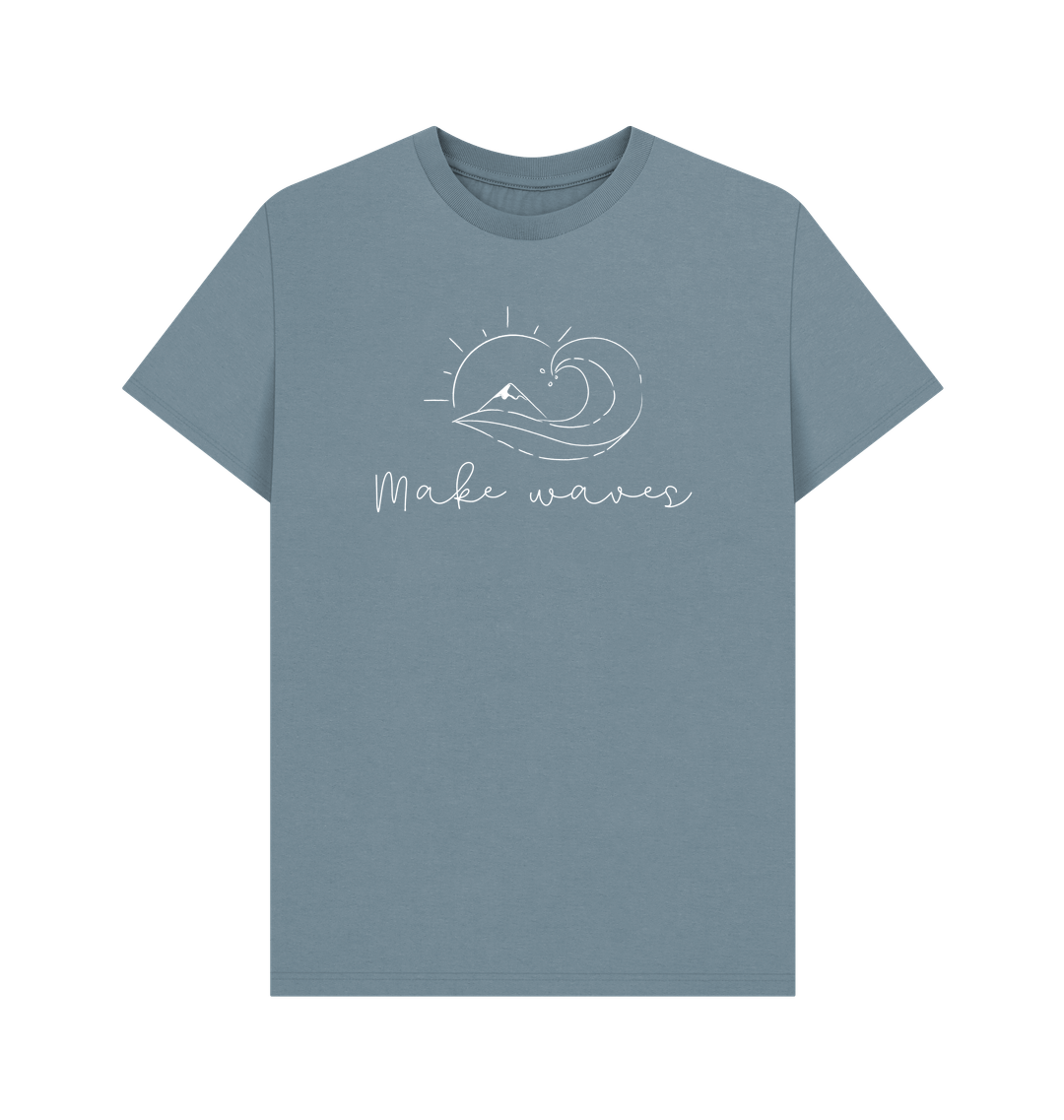 Stone Blue Printed T-shirt