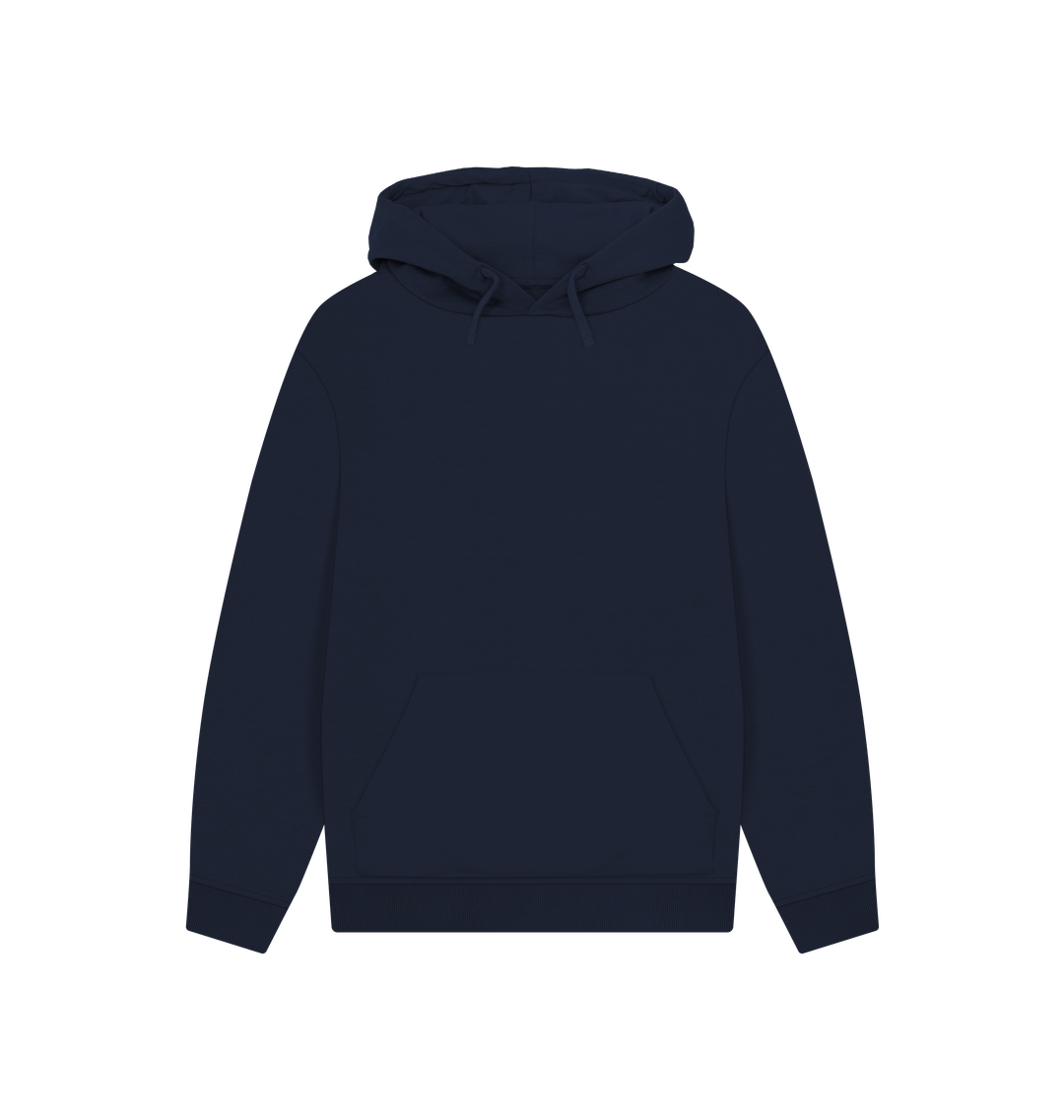 Navy Printed Hoody