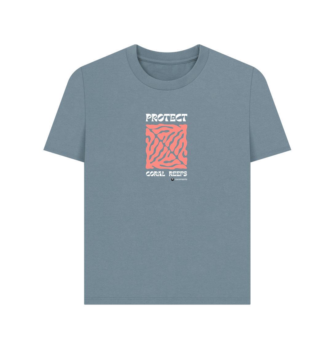 Stone Blue Printed T-shirt
