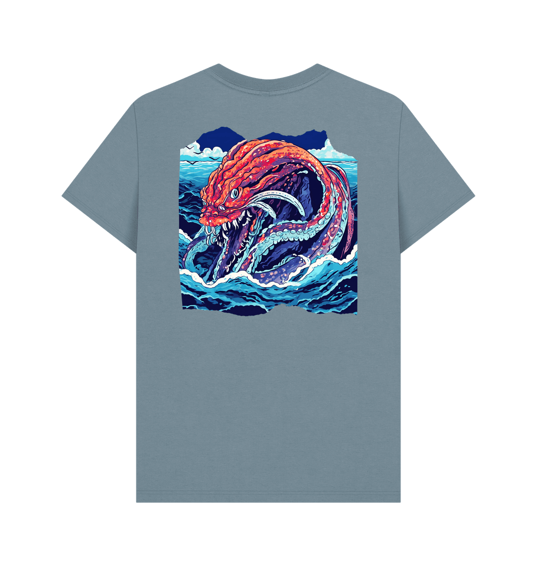 Stone Blue Printed T-shirt