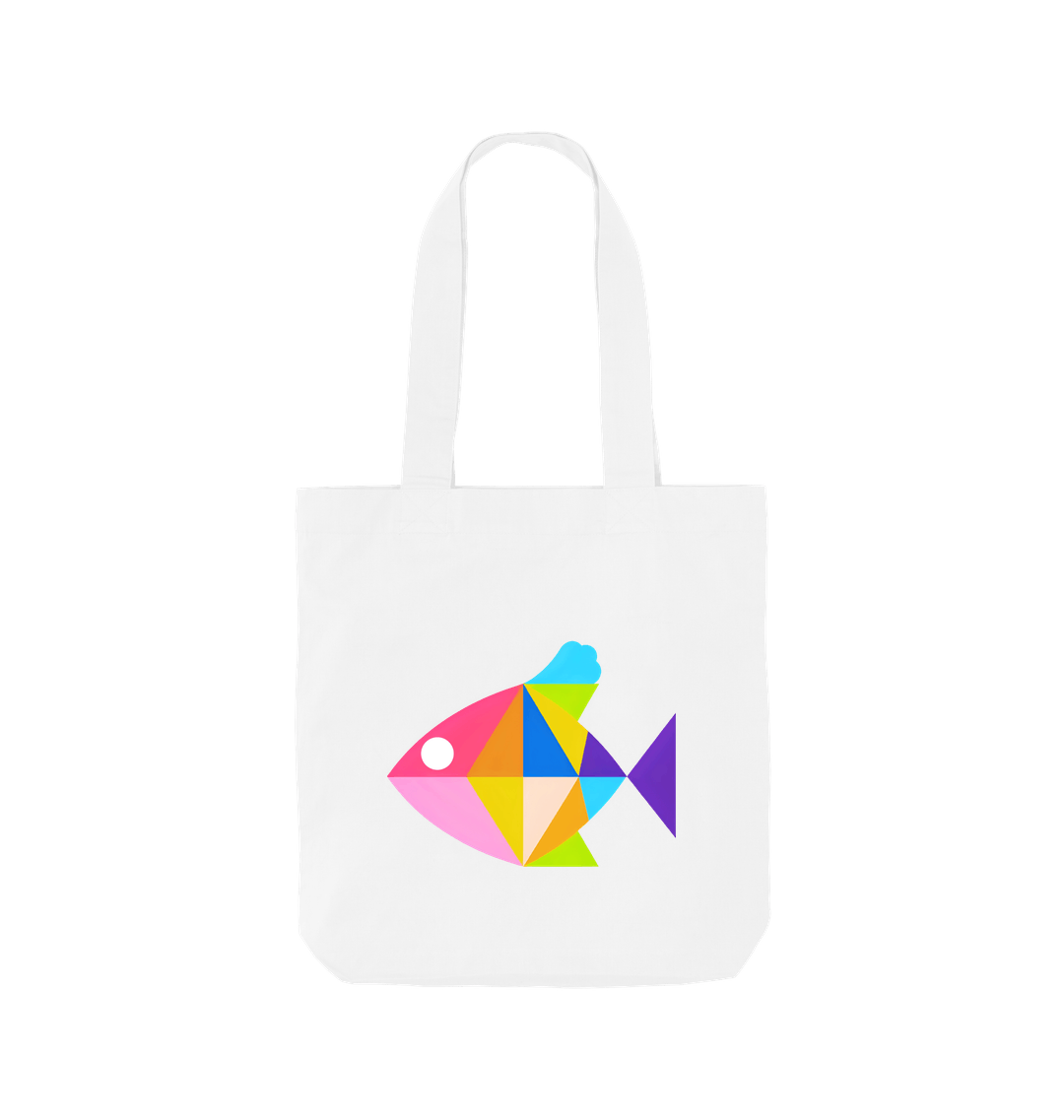 White Printed Bag