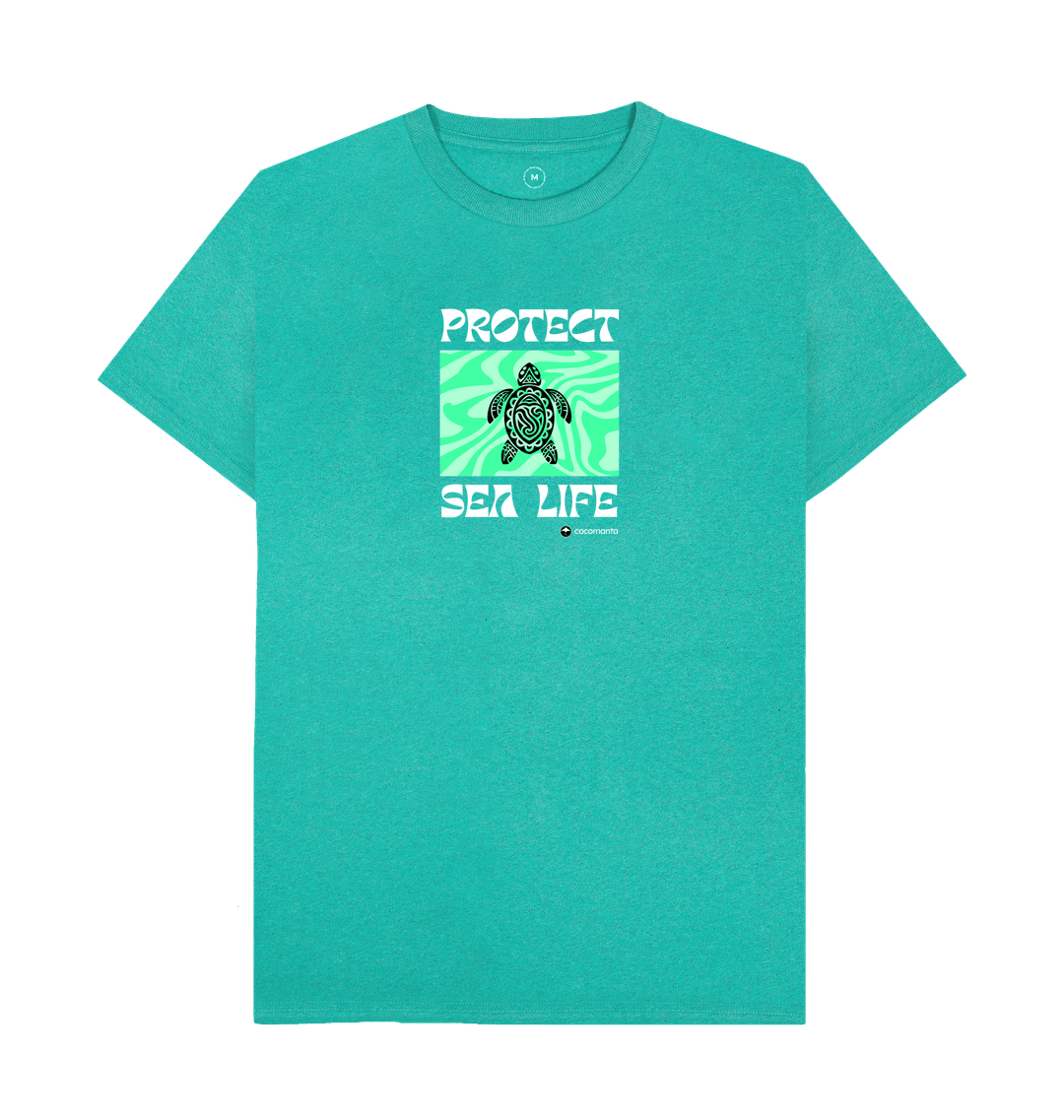Seagrass Green Recycled Printed T-Shirt