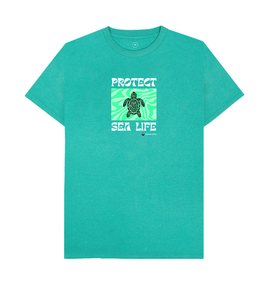 Seagrass Green Recycled Printed T-Shirt