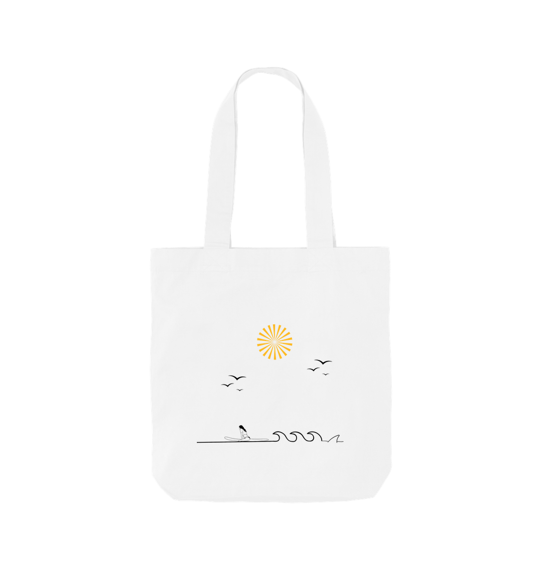 White Printed Bag