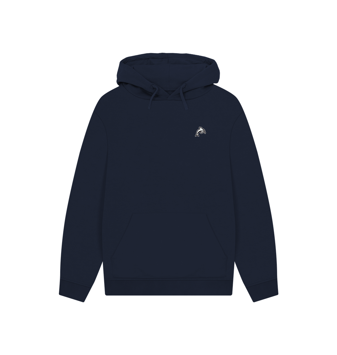 Navy Printed Hoody