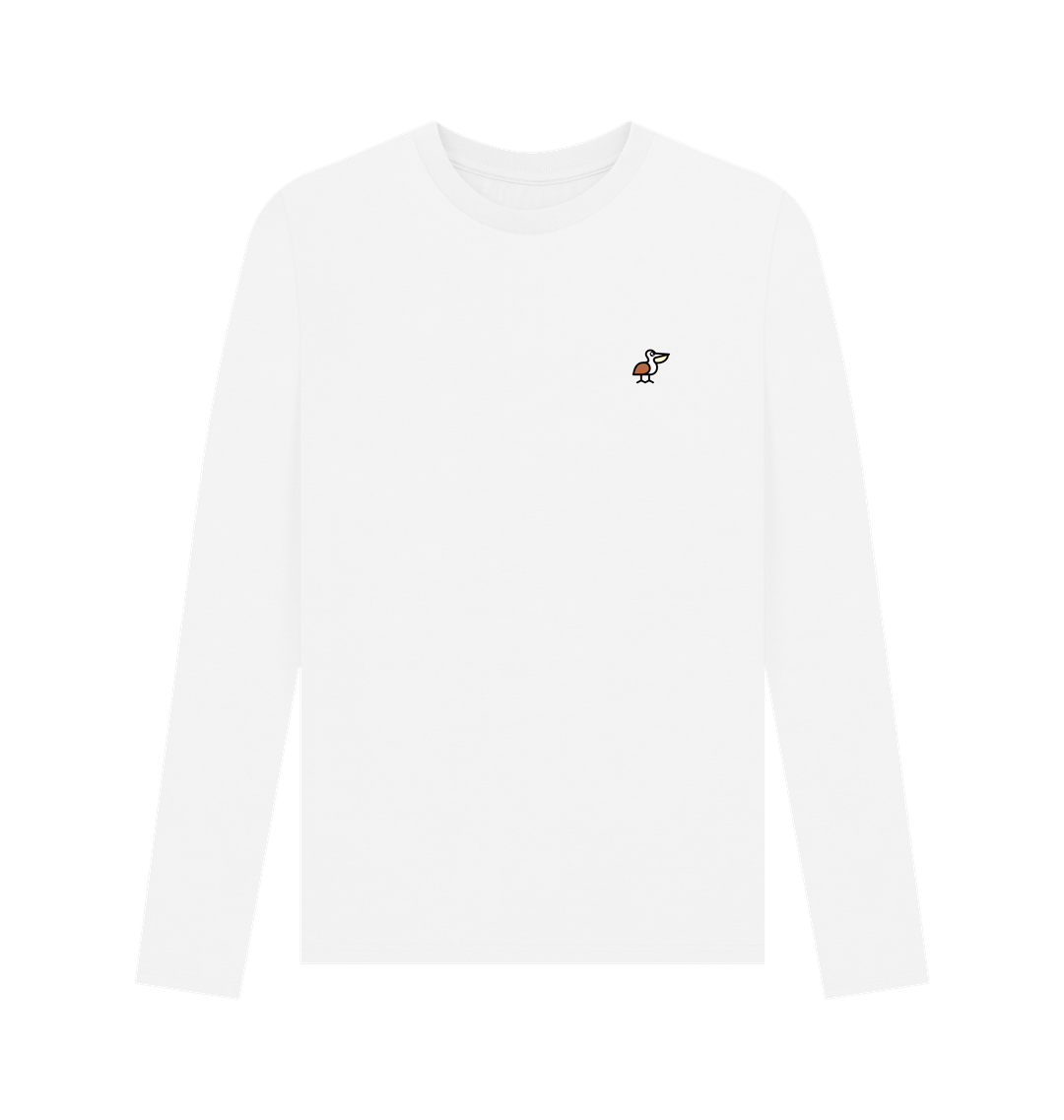 White Printed Long Sleeve T Shirt